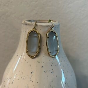 Elegant Gold and Grey Earrings